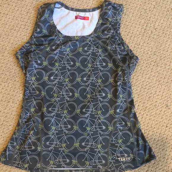 terry sleeveless cycling jersey